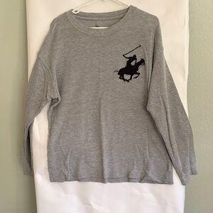Polo by Ralph Lauren Kids Gray Long Sleeve Tee